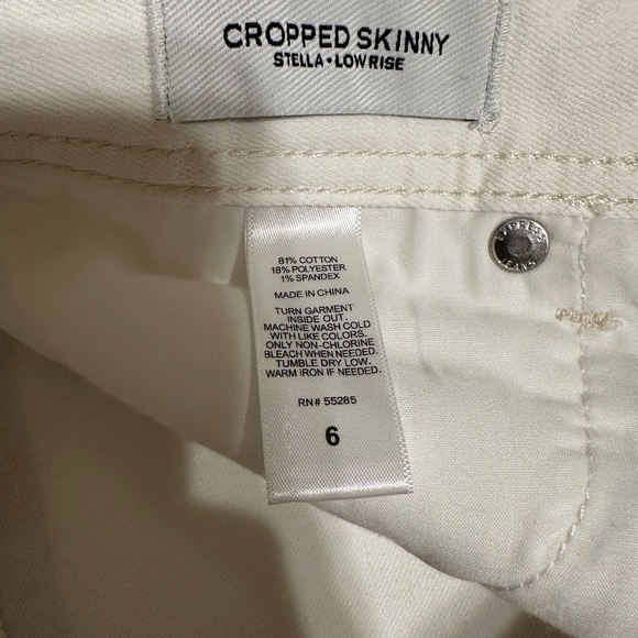 Express white cropped skinny Stella low rise jean - Picture 4 of 12